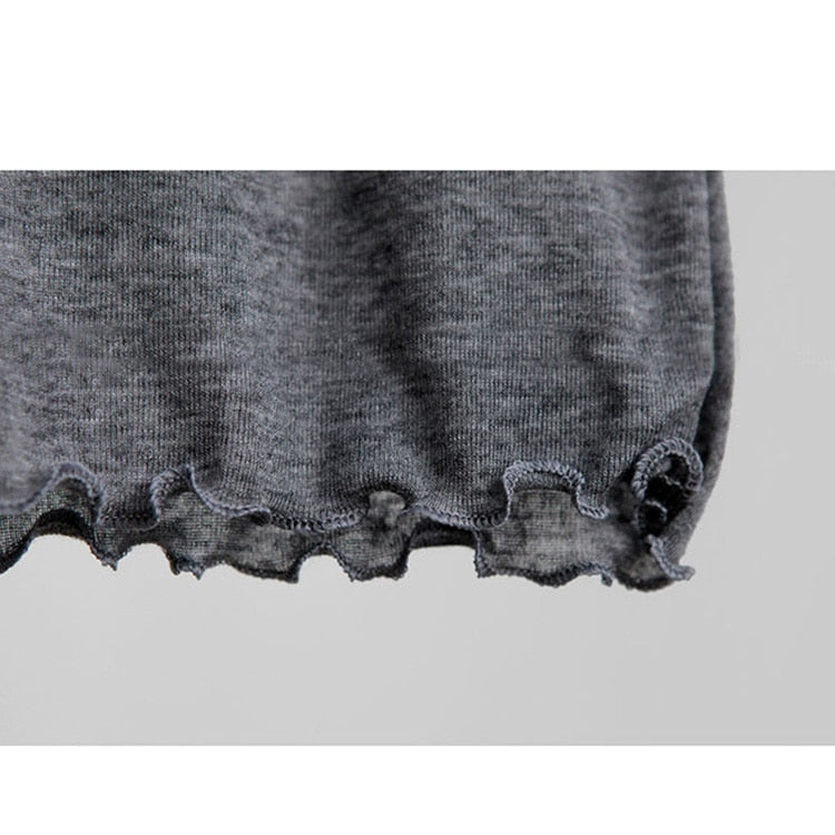 t-shirt women elastic cotton and long sleeves