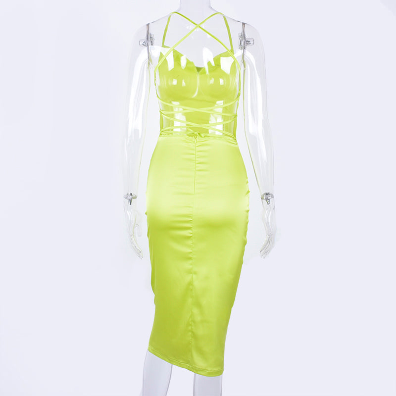 women bodycon long midi dress sleeveless elegant