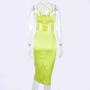 women bodycon long midi dress sleeveless elegant
