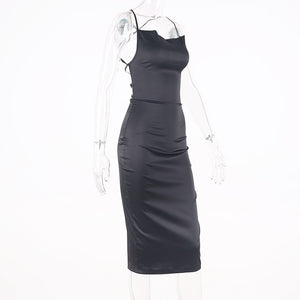 women bodycon long midi dress sleeveless elegant